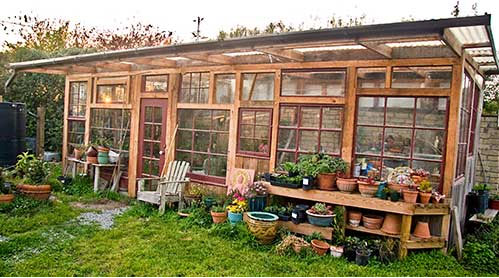 Greenhouse Made From Old Windows